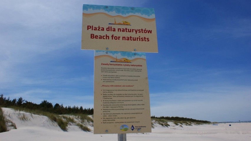 Na plaży dla naturystów obowiązuje regulamin, z którego...