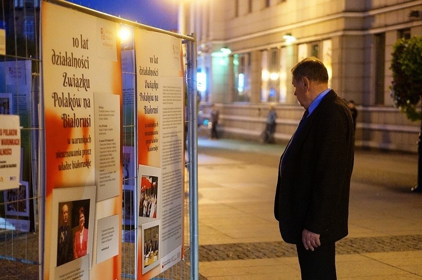 Rynek Kościuszki. Solidarni z Białorusią i Polakami na Białorusi (zdjęcia, wideo)