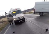 Krzywaczka, Izdebnik. Wypadek z udziałem dwóch busów na DK 52