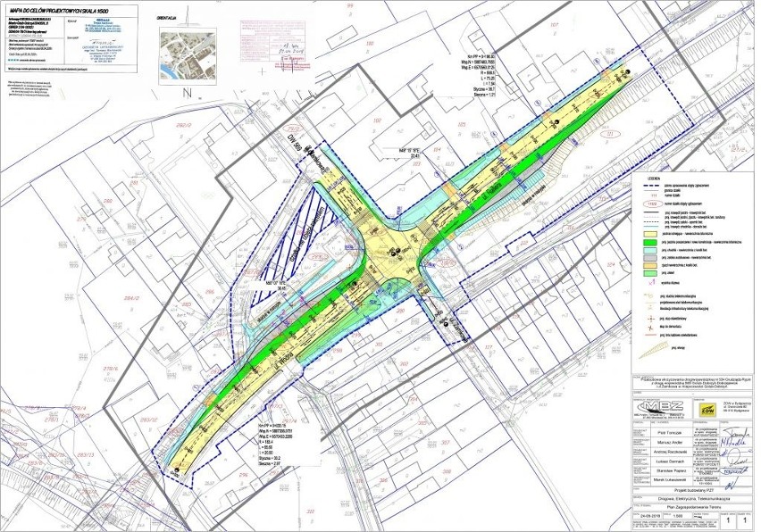 Plan przebudowy skrzyżowania w Golubiu