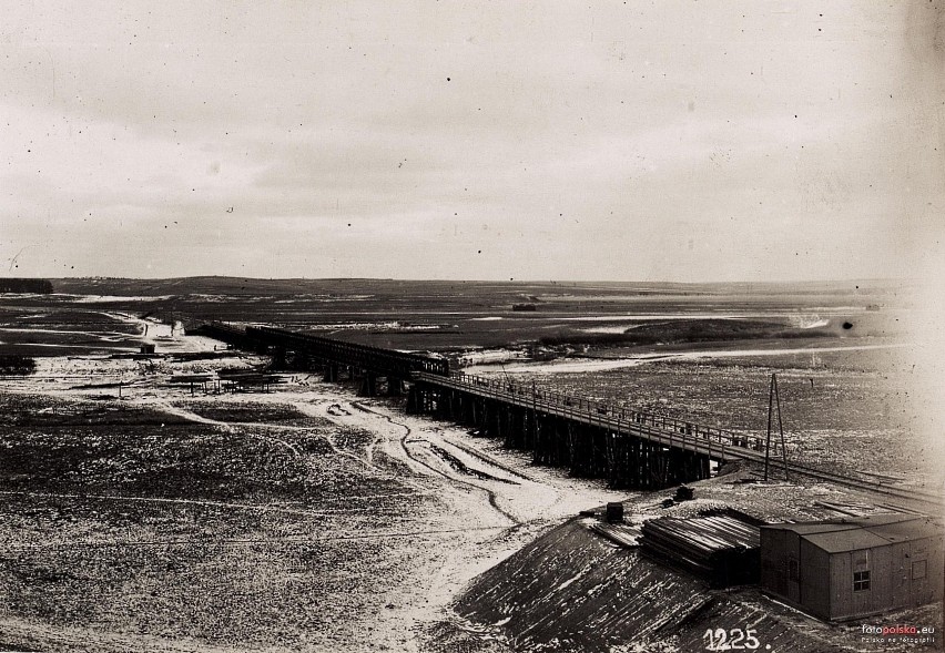 Fot. z 1917 r. , Most graniczny na Bugu (Zosin, pow....