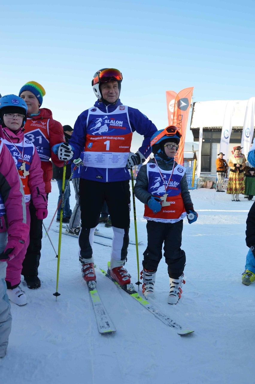 Zakopane. Prezydent Duda szusował na Polanie Szymoszkowej [ZDJĘCIA]