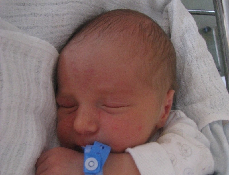 Tomasz Woźnica  urodził się 21 lipca, ważył 2920 g i mierzył...