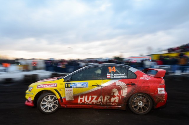 Radomianie Mariusz Nowocień i Bartłomiej Jakubowski z Huzar Rally Team zajęli 12. miejsce w kończącym sezon Rajdzie Barbórka.