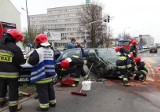 Zderzenie dwóch aut w Opolu, nie działały światła