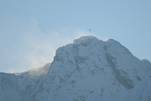 Zimowe Tatry widziane z Gubałówki