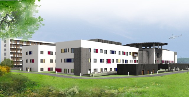 Niebawem rozpocznie się rozbudowa szpitala na Bielanach. Tak będzie wyglądał szpital po remoncie.