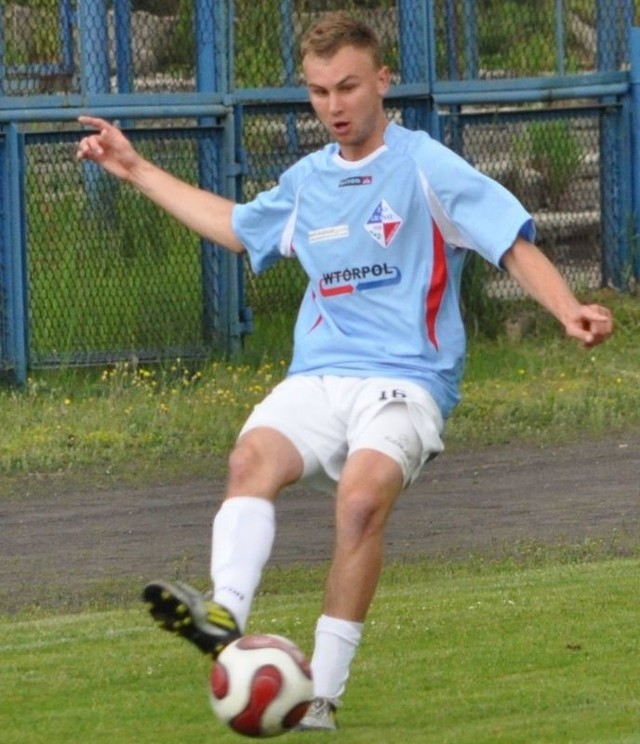 Michał Gajos zdobył dla Granatu Skarżysko dwa gole w meczu ze Szreniawą Nowy Wiśnicz, choć na boisku przebywał tylko 45 minut.