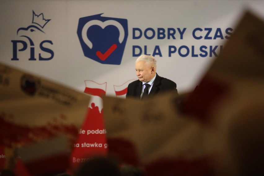 Konwencja wyborcza PiS z prezesem Jarosławem Kaczyńskim w Rzeszowie [ZDJĘCIA]