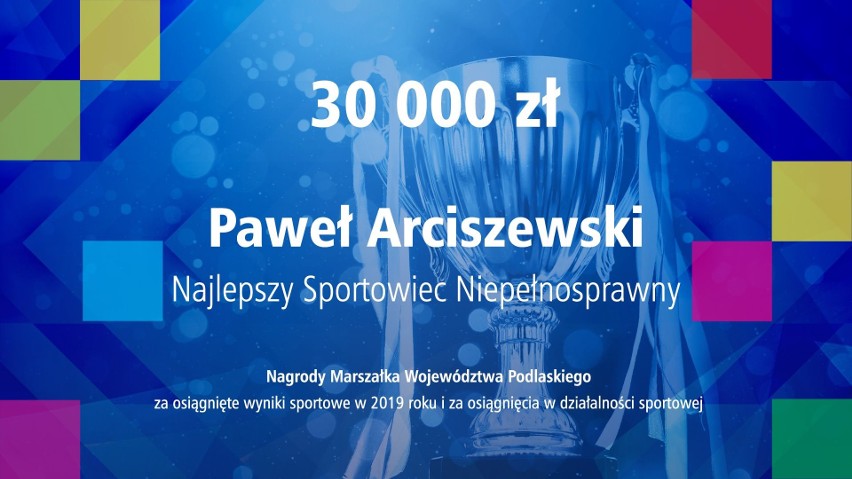 Marszałek nagrodził najlepszych podlaskich sportowców i trenerów za wyniki z 2019 roku