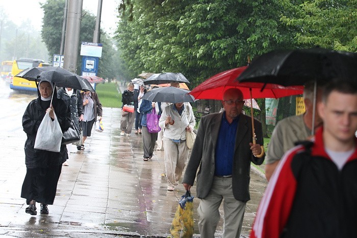 Deszczowa pogoda w Slupsku