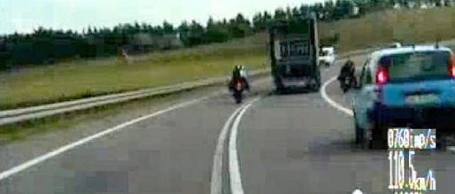 Motocyklista-przemytnik jechał ponad 200 km/h na krajowej ósemce