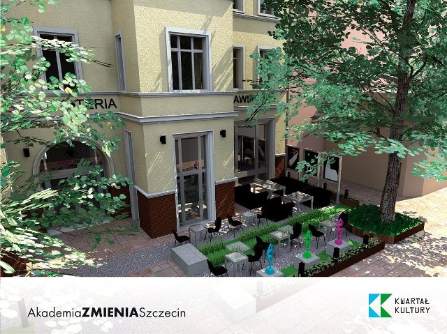 Projekt "Akademia Zmienia Szczecin" jest współfinansowany z Unii Europejskiej. Centrum Edukacji Artystycznej to wspólna przestrzeń dla działań trzech szkół artystycznych w Szczecinie.