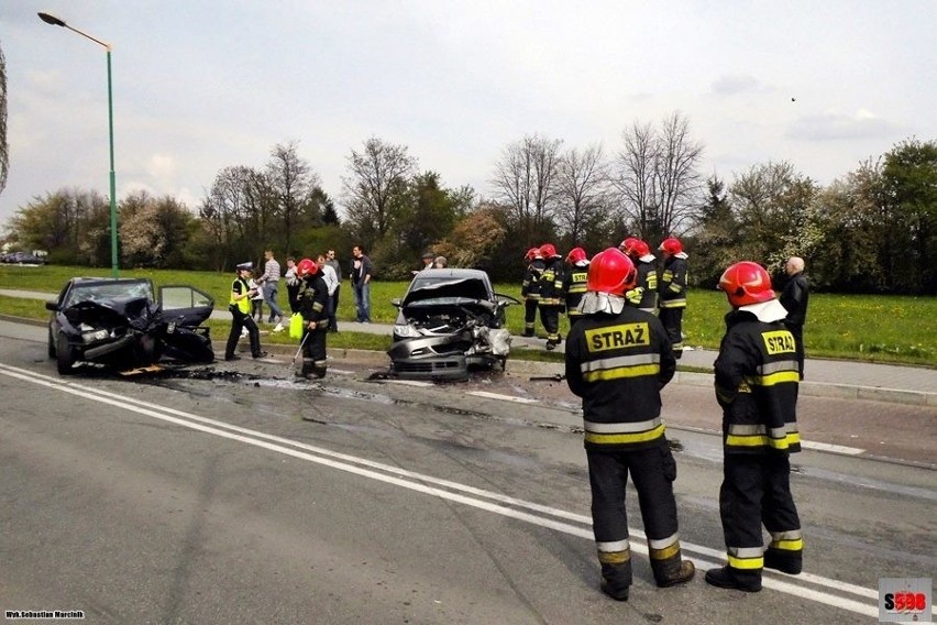 Wypadek na ul. Paderewskiego w Sosnowcu