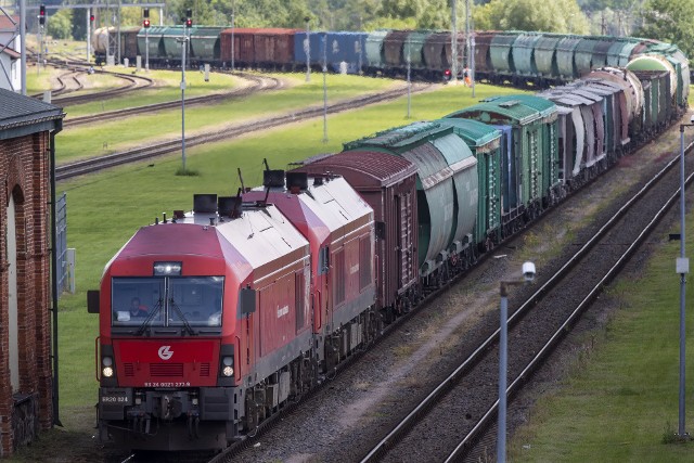 Wagony towarowe na stacji w Kaliningradzie