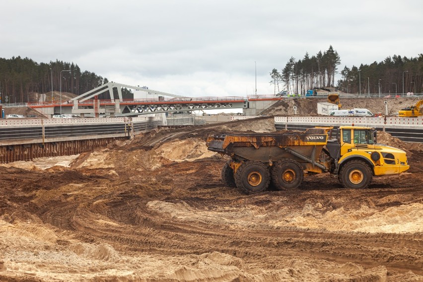 Przekop mierzei - stan zaawansowania prac w marcu 2022 r.