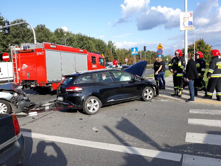 Wypadek dwóch samochodów przy Granicznej (ZDJĘCIA)