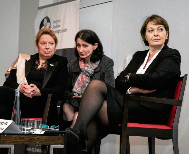 Od lewej: Sylvie Hattais z tłumaczką i Małgorzata Cetera-Bulka