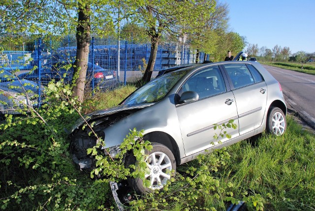 Zderzenie audi i volkswagena.