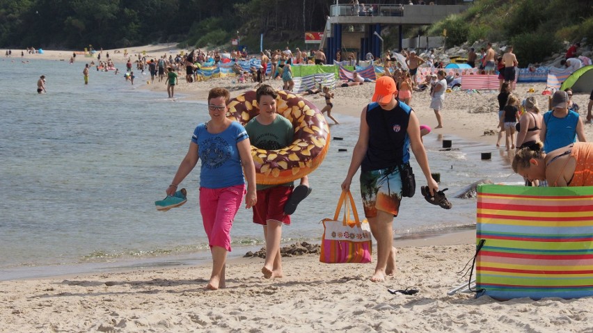 Zobaczcie, jak we wtorkowe południe wyglądała plaża...