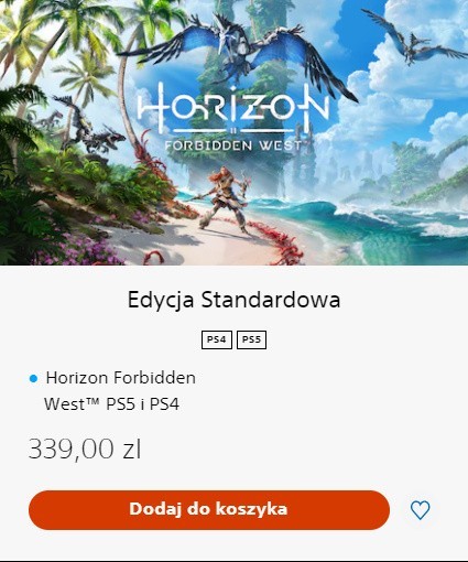 Cyfrowa Edycja Standardowa PS4 i PS5 Horizon Forbidden West