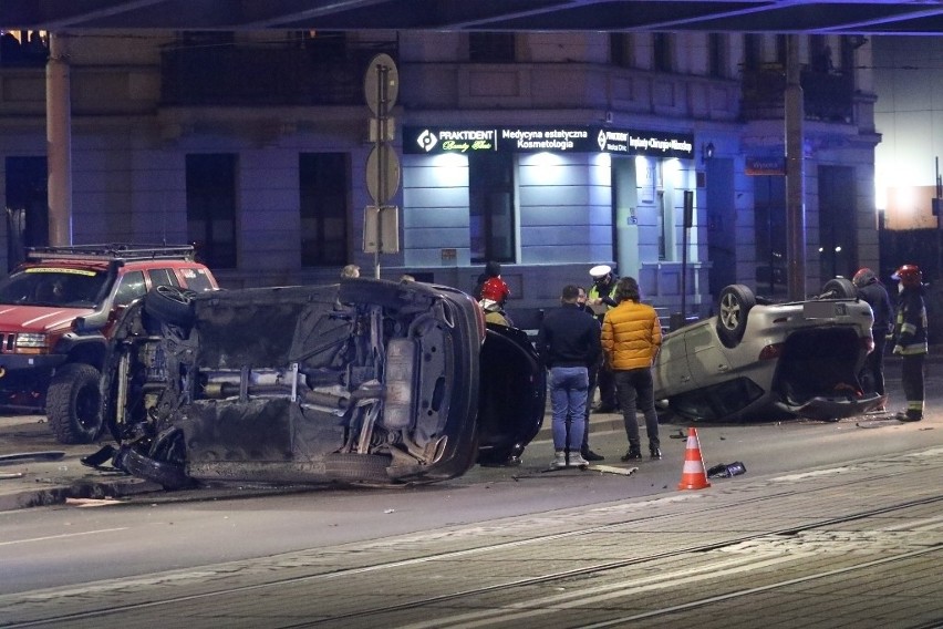 Groźny wypadek na ul. Grabiszyńskiej we Wrocławiu