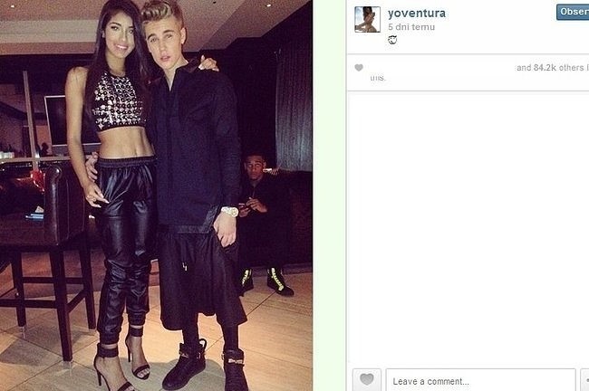 Yovanna Ventura i Justin Bieber (fot. screen z...