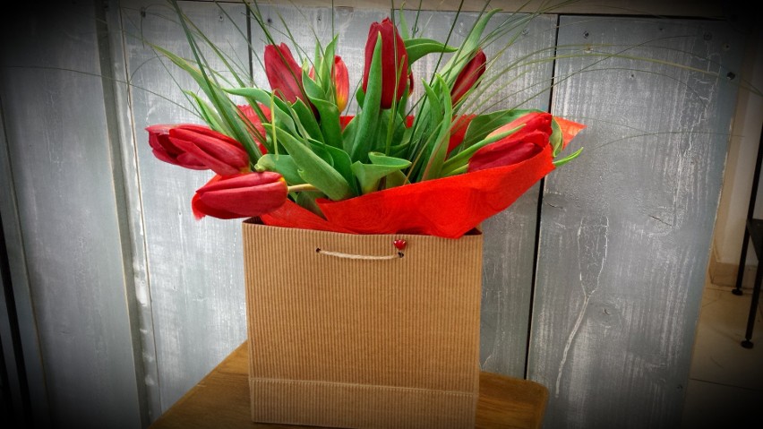 Tulipany torebka - 50zł
