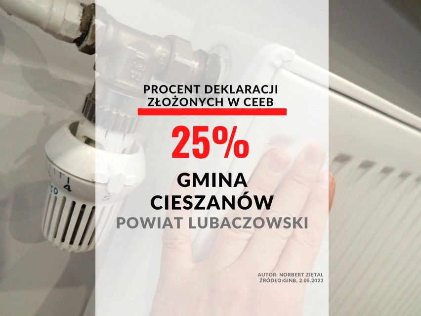 30. miejsce - gmina: Cieszanów pow. lubaczowski...