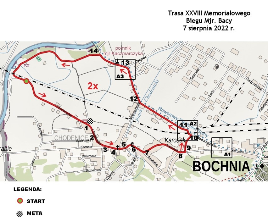 Bochnia. W niedzielę XXVIII Memoriałowy Bieg Majora Bacy i "Piknik nad Rabą"