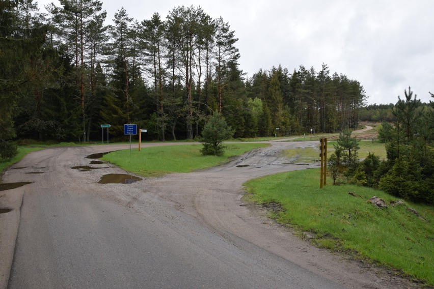 Fatalny stan drogi powiatowej na terenie gminy Kępice