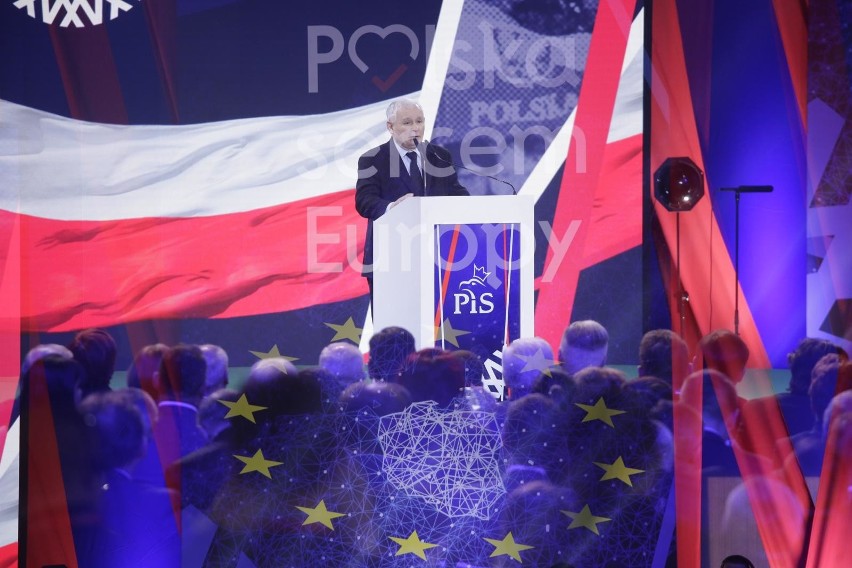 Jarosław Kaczyński przemawia na konwencji PiS