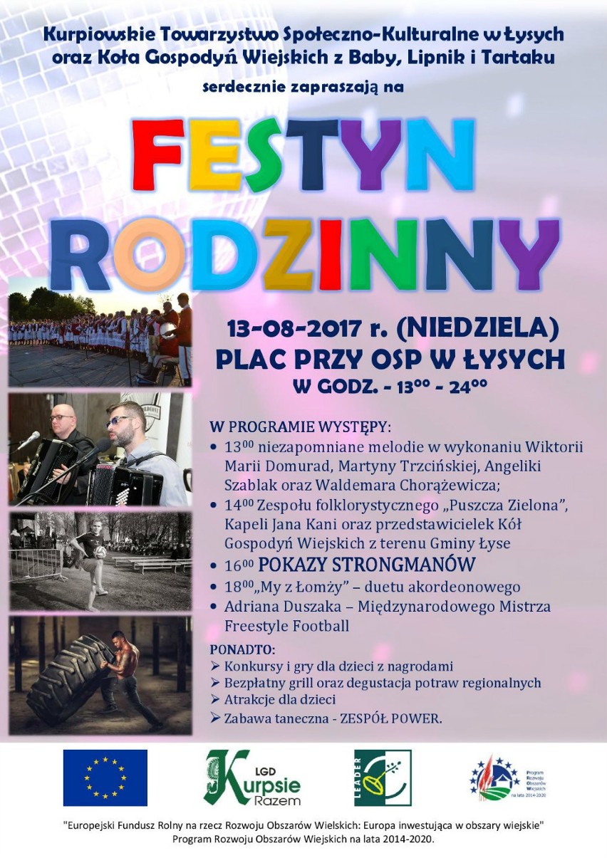 Festyn w Łysych 2017 ze strongmanami [PROGRAM]