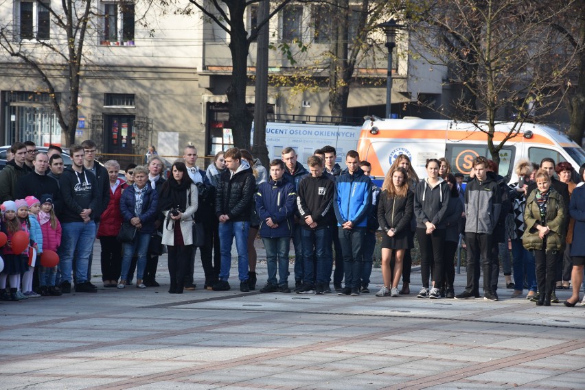 Uroczystości niepodległościowe na Placu Orląt Lwowskich na...