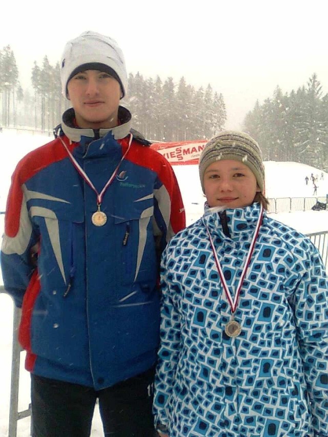 Rafał Penar i Klaudia Cichoń z IKN Górnik Iwonicz-Zdrój.