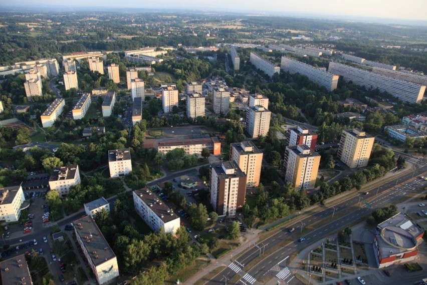 Wyjątkowe zdjęcia Jastrzębia-Zdroju zrobione z paralotni