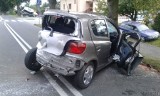 Wypadek w Korfantowie. Trzy osoby ranne w zderzeniu dwóch samochodów