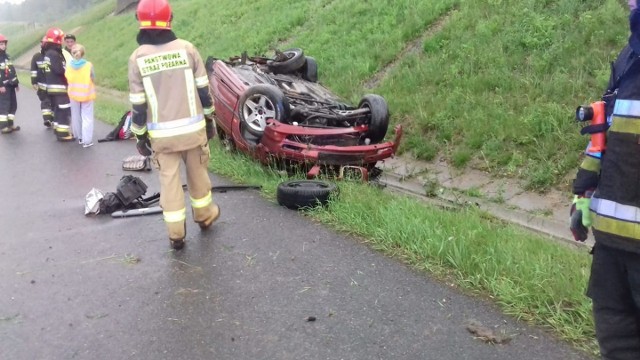 Bmw dachowało na autostradzie A1 w Gorzyczkach