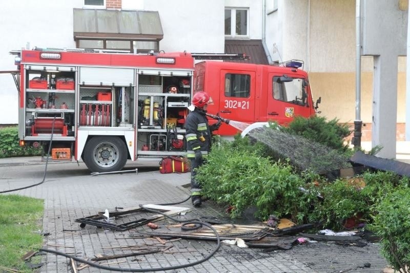 Pożar przy Bacciarellego, Wrocław, 25.05.2015