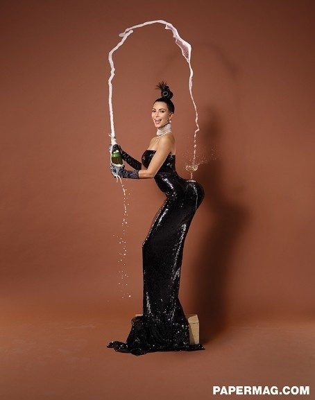 Kim Kardashian nago w sesji dla magazynu paper