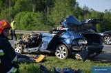 Śmiertelny wypadek na autostradzie A1 pod Włocławkiem. Nie żyje kierowca BMW [zdjęcia, wideo]