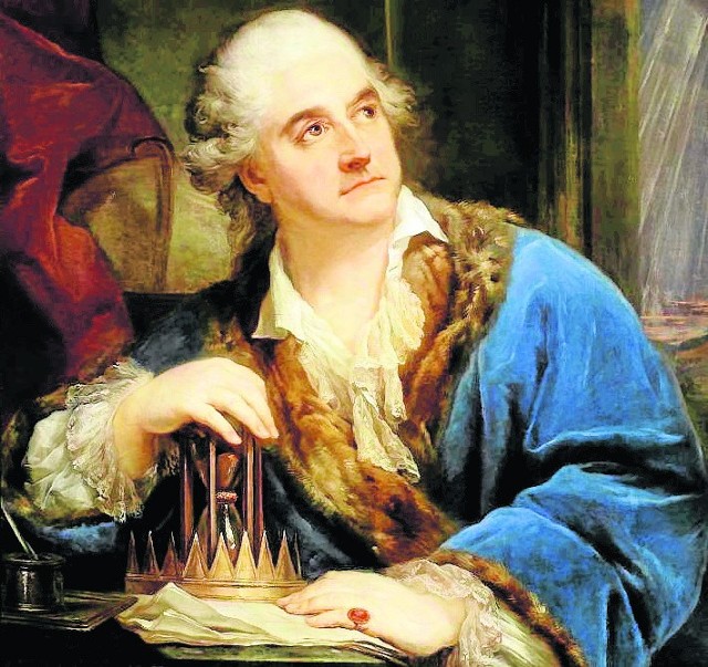 Marcello Baciarelli, Portret Stanisława Augusta z klepsydrą