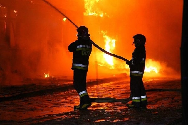 Pożar lokali socjalnych w Koszalinie.