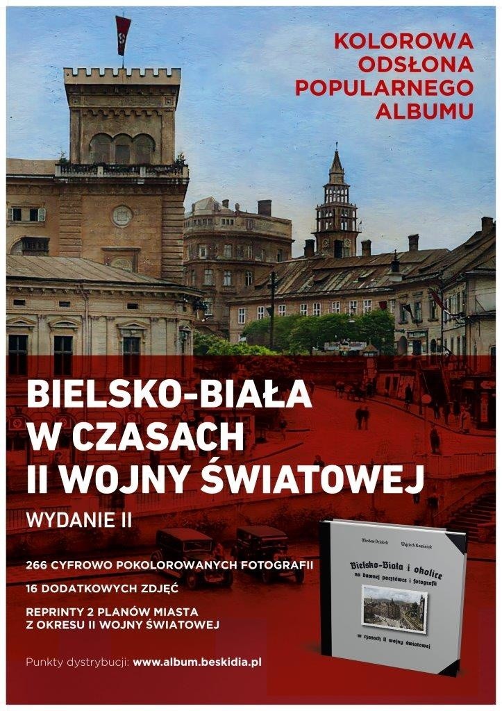 Zdjęcia i pocztówki z czasów II wojny światowej w Bielsku-Białej zyskały kolor. Jest efekt!