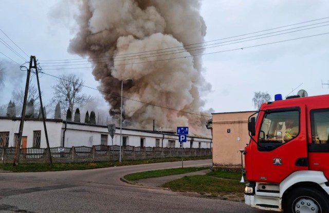 Pożar w dawnej noclegowni przy ul. Leśnej w Słupsku