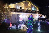 Borzęcin. Dom przystrojony tysiącami lampek przyciąga tłumy. Andrzej Rogóż z rodziną zakłada bożonarodzeniowe iluminacje od 30 lat [ZDJĘCIA]