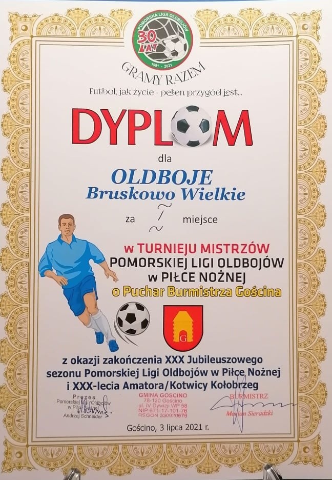 Oldboje Bruskowo Wielkie wygrali turniej na koniec sezonu (zdjęcia)