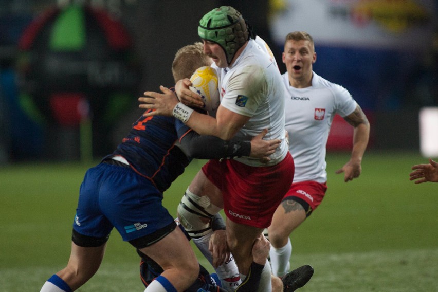 Rugby. Holendrzy nie mieli litości. Wysoka porażka Polaków na Arenie Lublin (ZDJĘCIA)