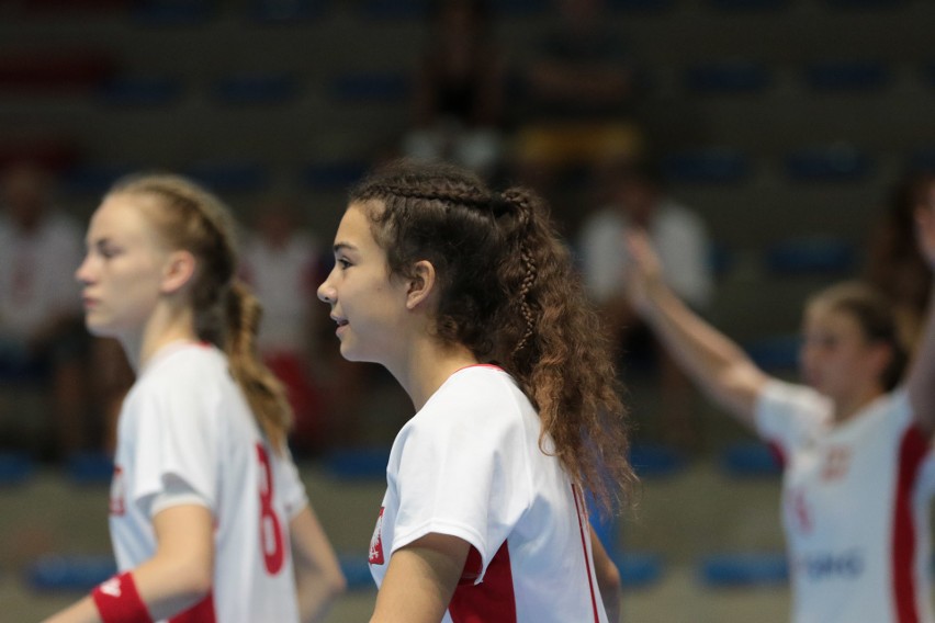 Michalina Pastuszka podczas meczu z Azerbejdżanem.