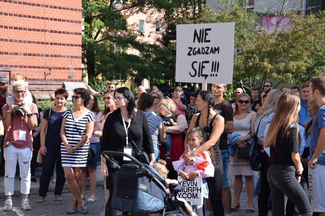 Wrześniowy protest w Nysie w obronie Katarzyny Nowak.